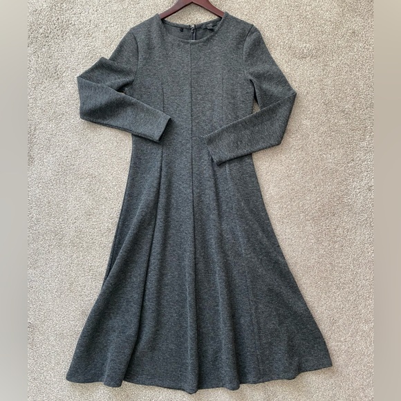 J Crew long sleeve flare dress in ponte fabric Size 10 - Picture 1 of 8